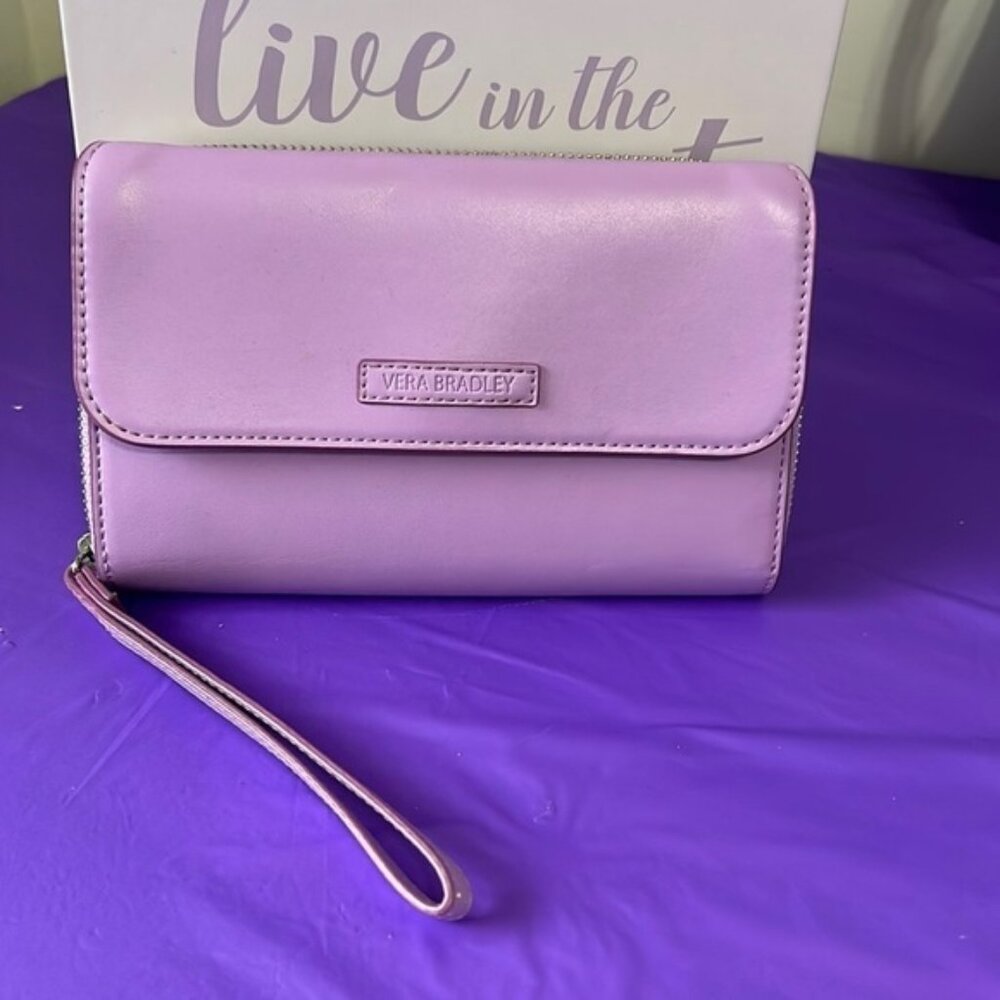 Vera Bradley lavender wristlet